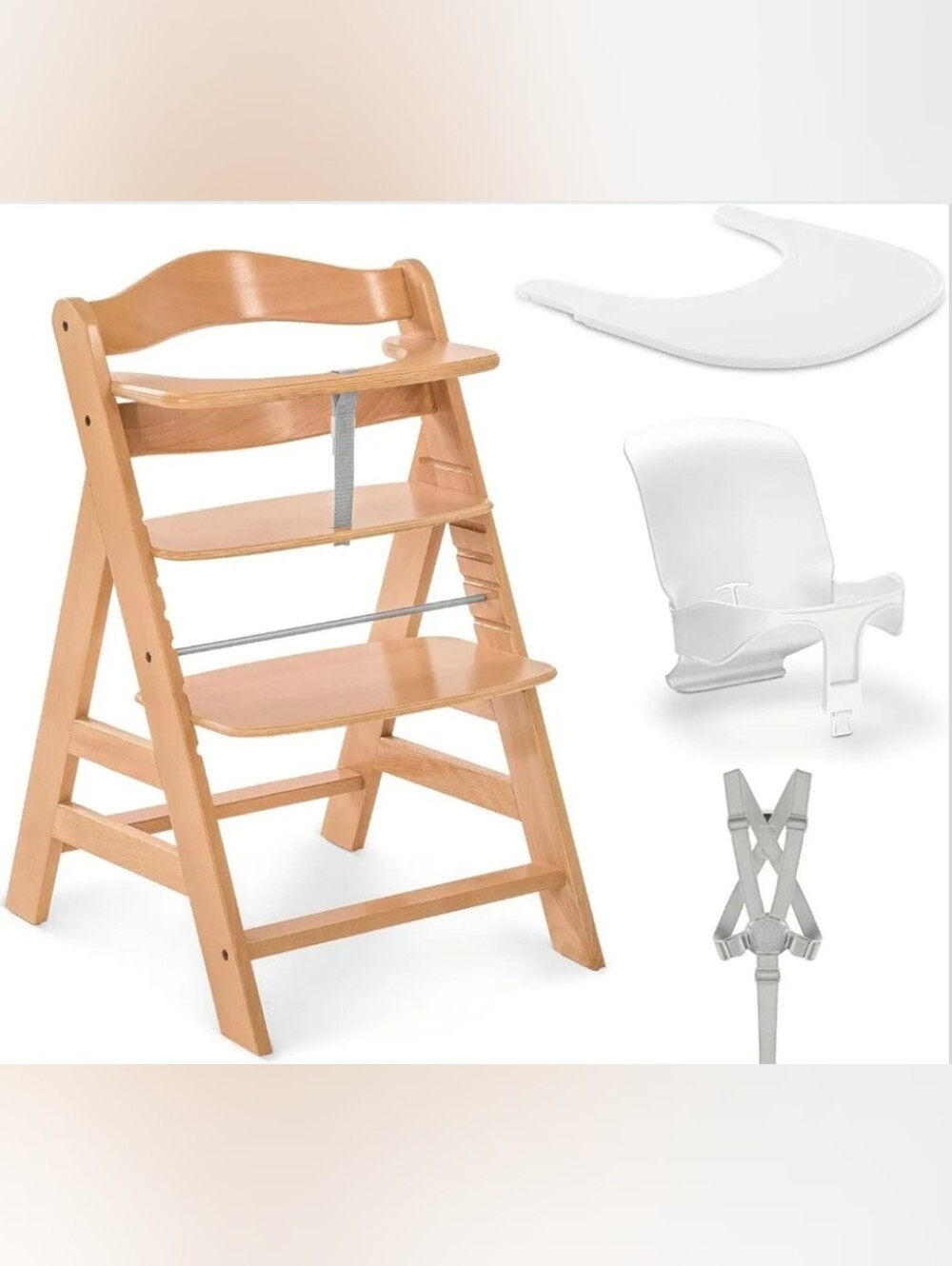 hauck Alpha+ Wooden Highchair Set – 2026 Edition | Exclusive Canada Release | Ad